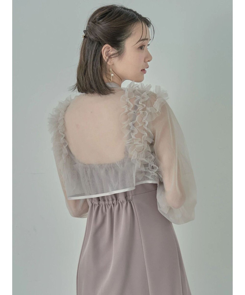 earth music&ecology ＳＥＴ２点チュールブラウス付きキャミワンピース 