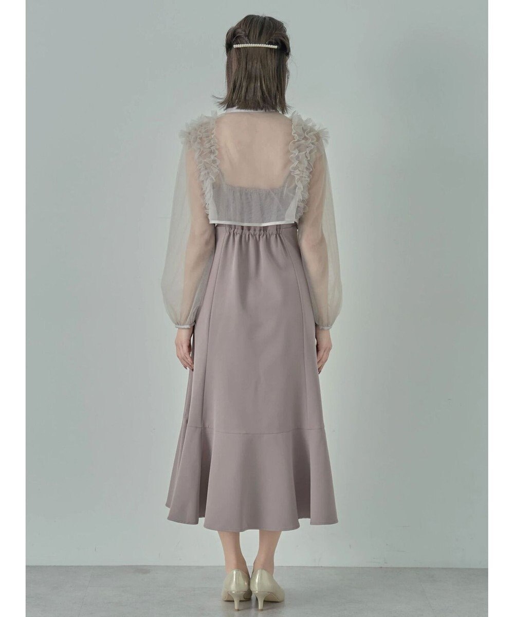 earth music&ecology ＳＥＴ２点チュールブラウス付きキャミワンピース 