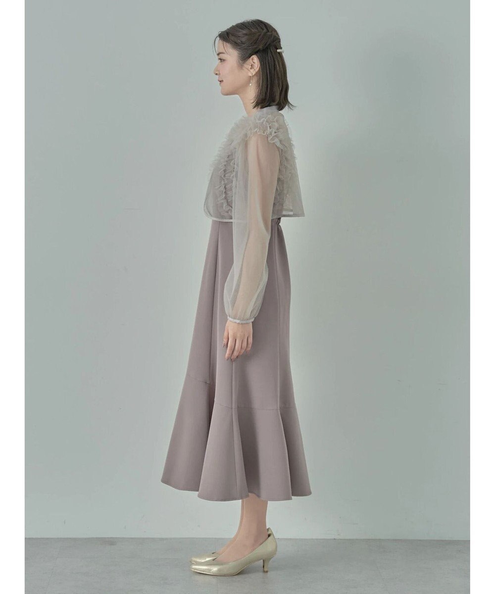 earth music&ecology ＳＥＴ２点チュールブラウス付きキャミワンピース 