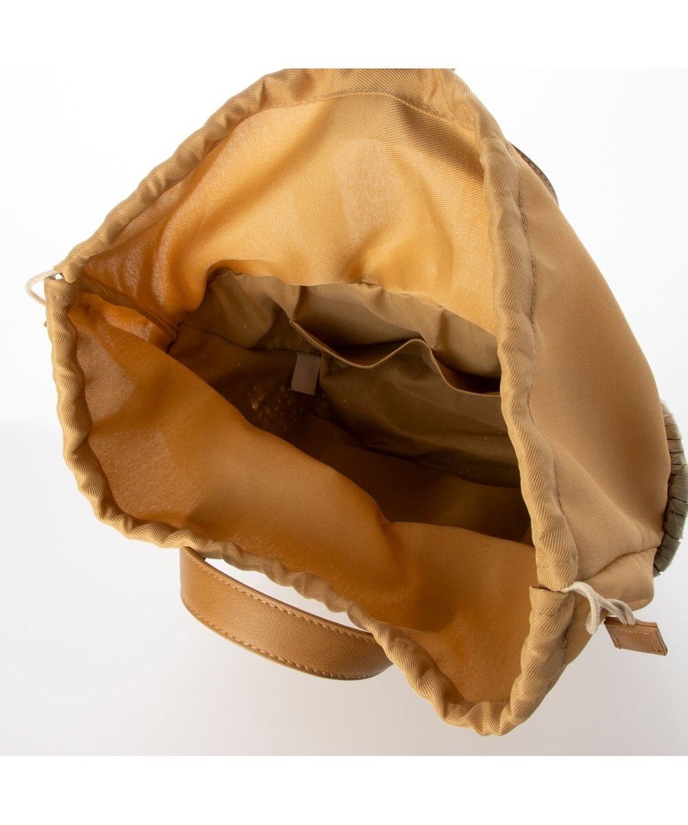 UNBILLION カシュカシュ cachecache / ラフィアフラワー付カゴバッグ 