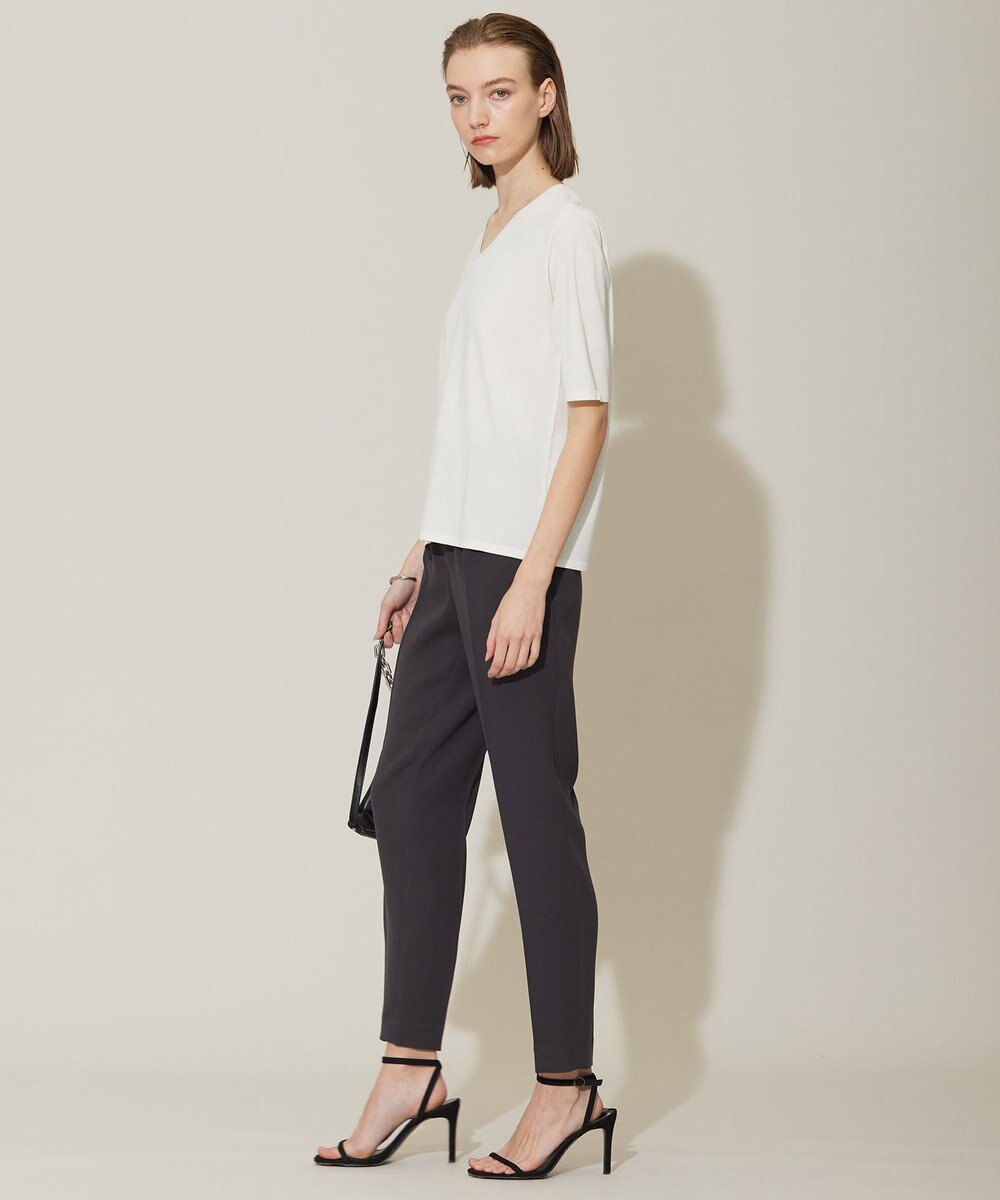 ICB 【WEB限定カラーあり・接触冷感・UVケア・洗える】 シンセティックハイゲージ 半袖ニット 