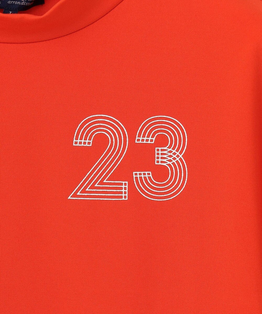 23区GOLF 【WOMEN】新色追加！【吸水速乾/UVカット】フレンチスリーブロゴモックネック 