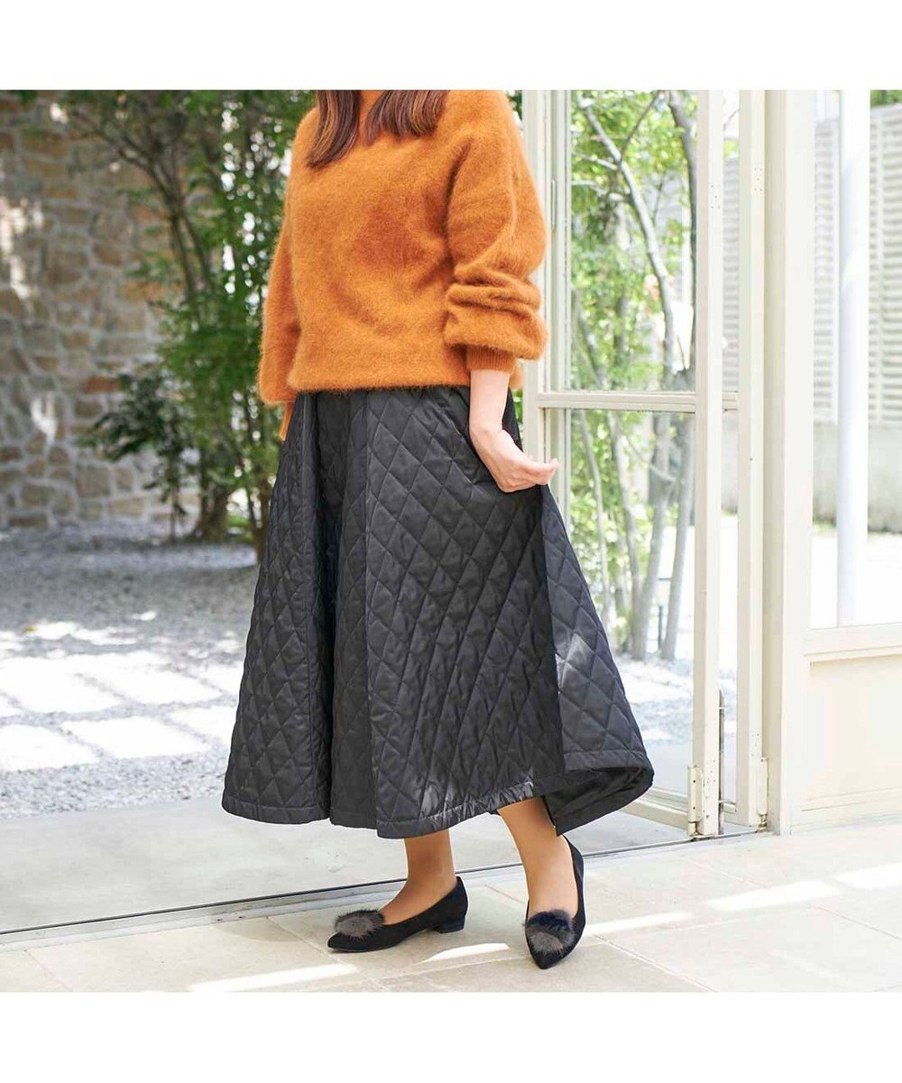 MODE ET JACOMO <MODE ET JACOMO>ファー付ポインテッドトゥフラットパンプス 