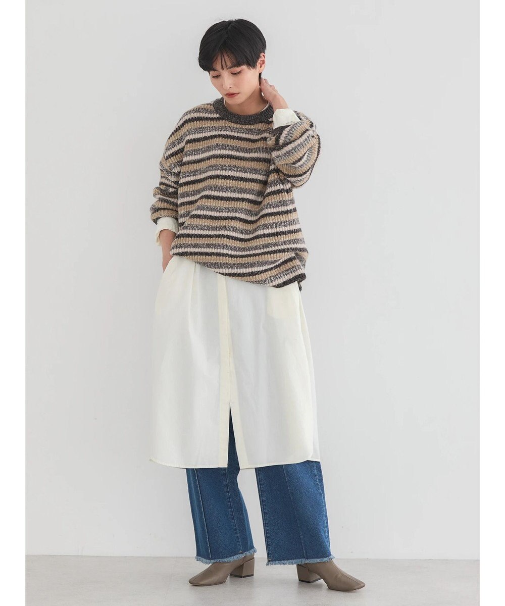 AMERICAN HOLIC グラデーションボーダーニットプルオーバー 