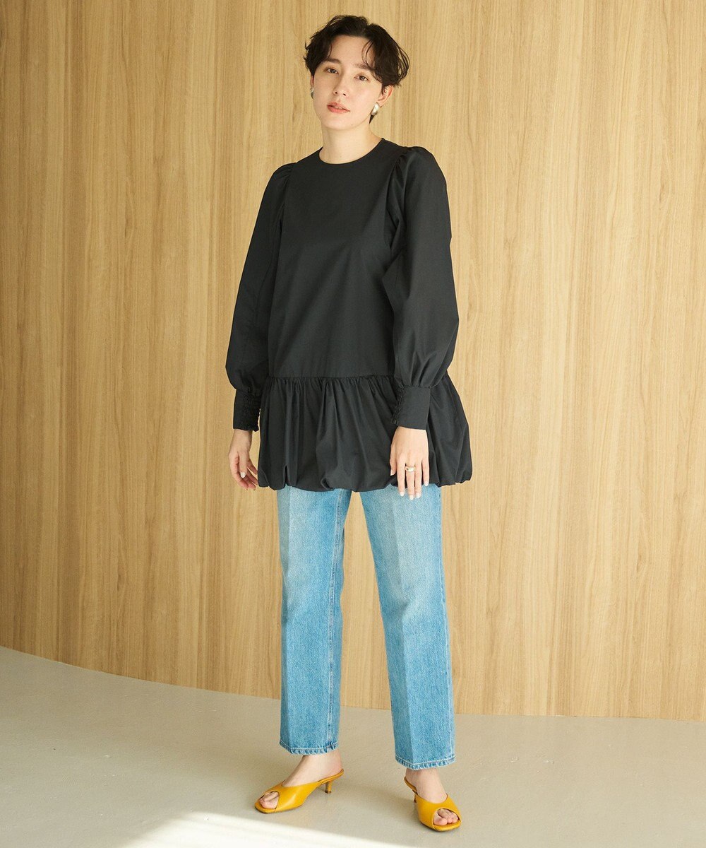 #Newans バルーンヘムブラウス 
