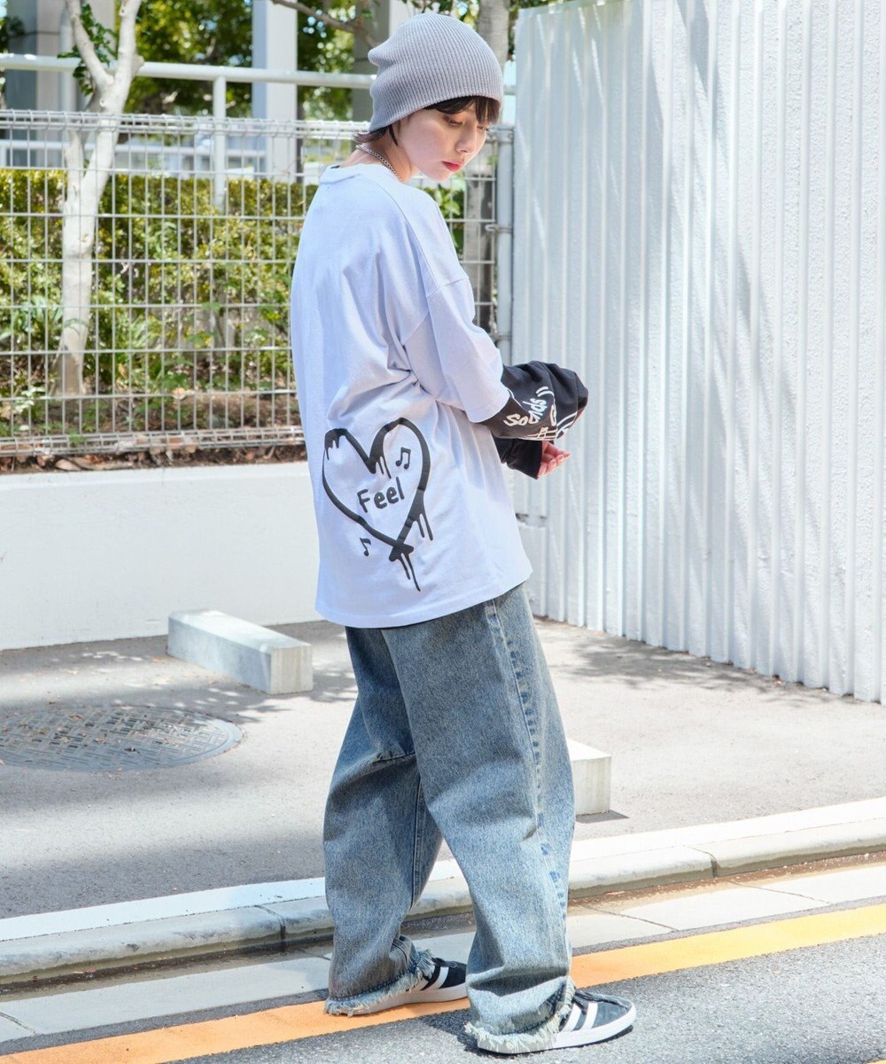 WEGO 【ユニセックス着用ITEM/2点SET】アクセ付きアンサンブルT（LS） 