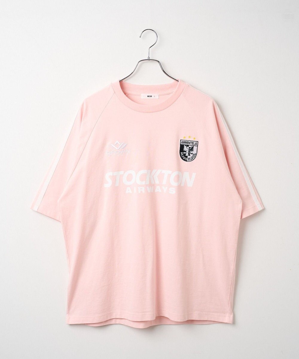 WEGO 【ユニセックス着用ITEM/手洗い可/MLサイズ】ラインゲームロゴT 