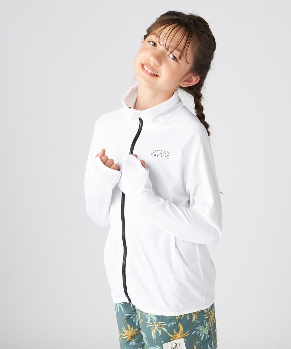 OP／FILA 【Ocean Pacific】フルジップ OPロゴラッシュガード 