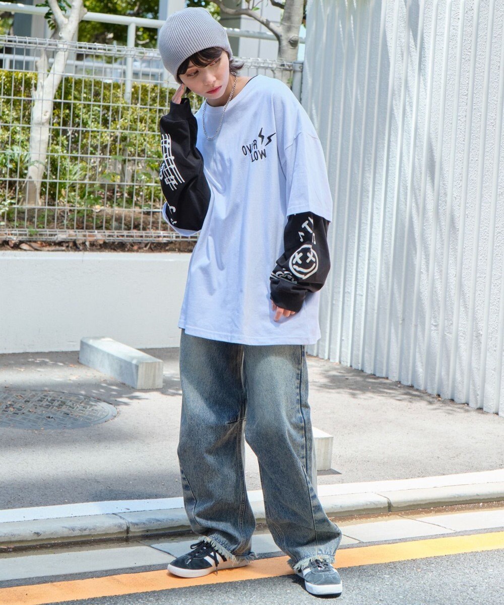 WEGO 【ユニセックス着用ITEM/2点SET】アクセ付きアンサンブルT（LS） 