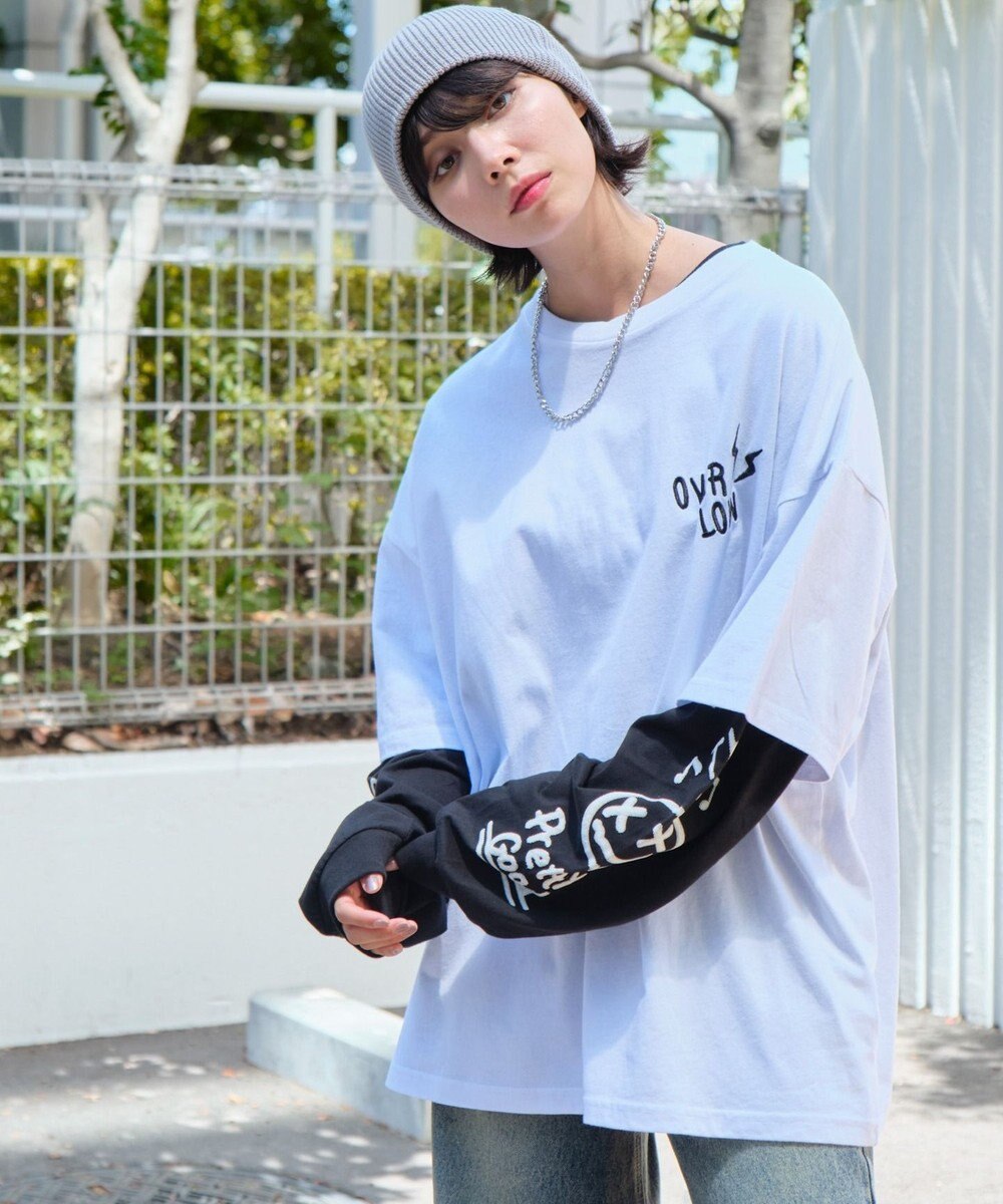 WEGO 【ユニセックス着用ITEM/2点SET】アクセ付きアンサンブルT（LS） 