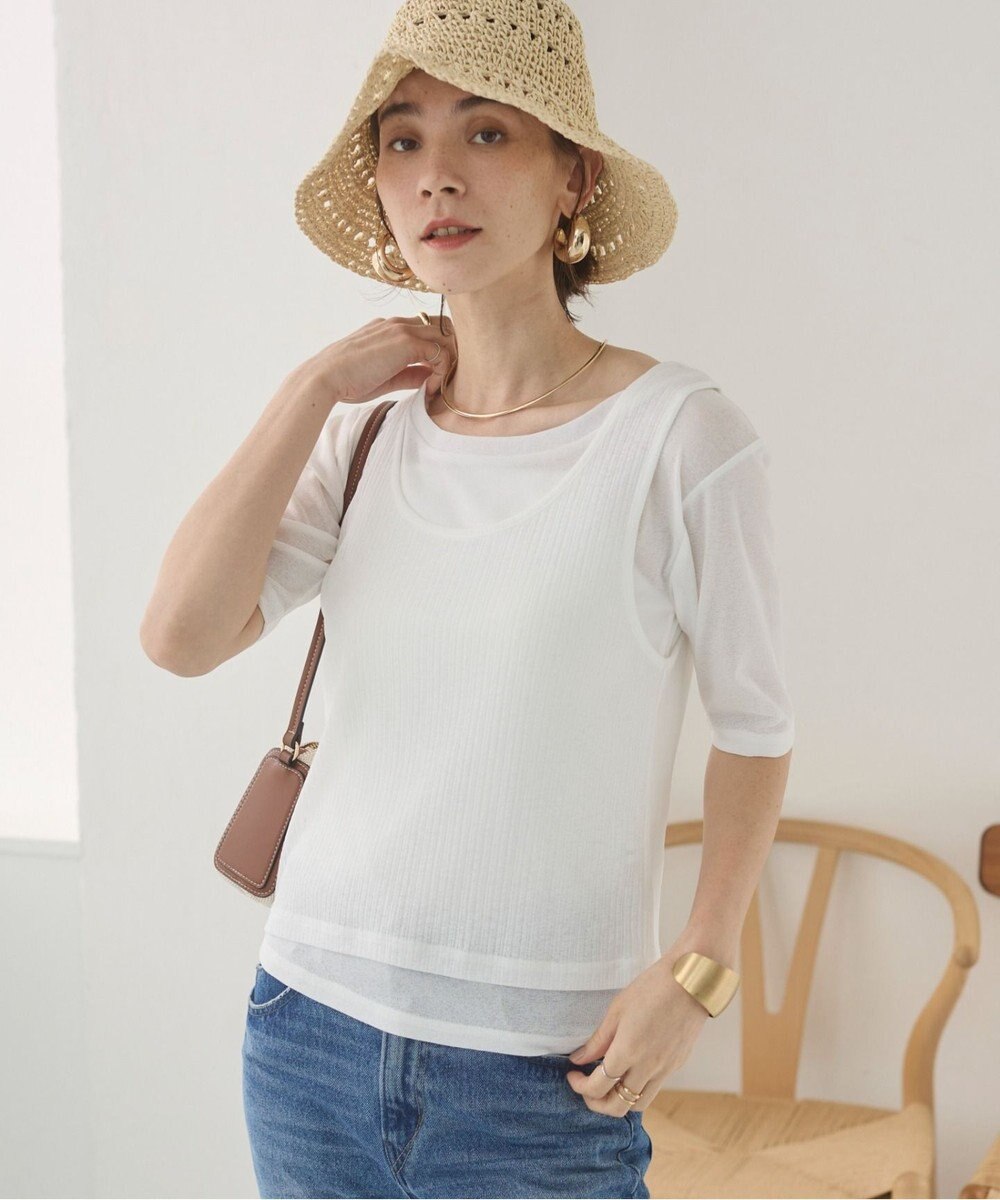WEGO 【ANGIE VINTAGE】シアースラブレイヤードTシャツ 