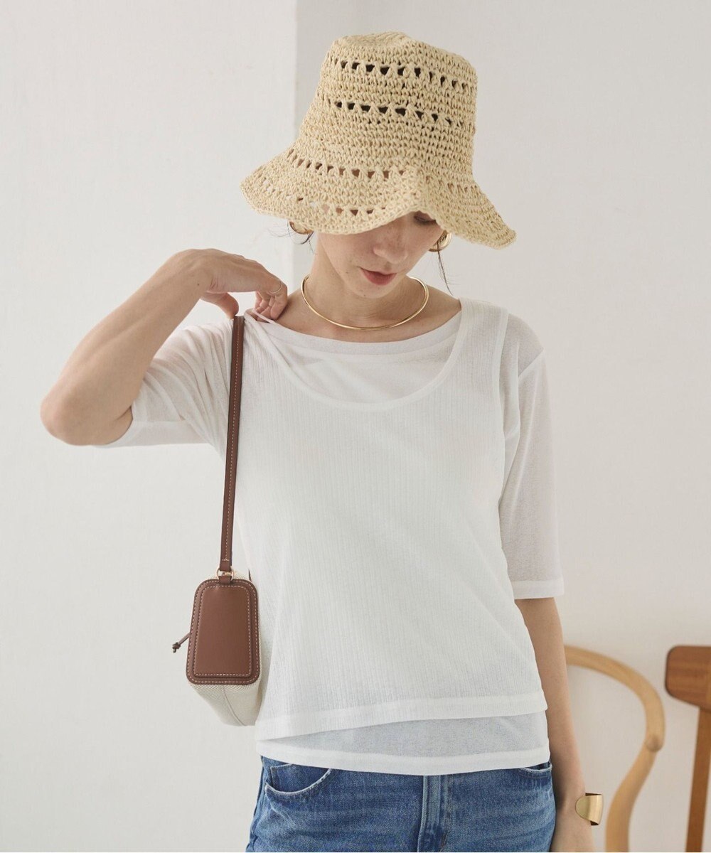 WEGO 【ANGIE VINTAGE】シアースラブレイヤードTシャツ 