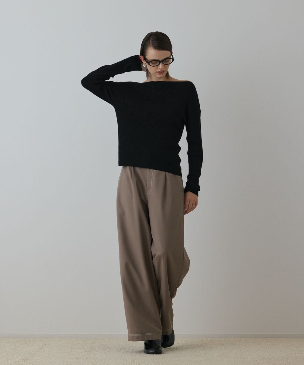 GRACE CONTINENTAL ハイゲージウールニットトップ 