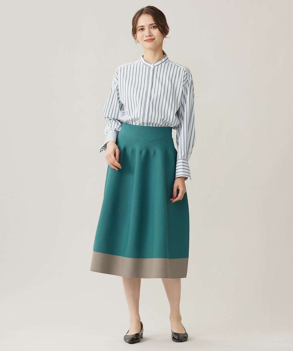 自由区 【スタイリストコラボ・洗える】SOMELOSバンドカラー シャツ 