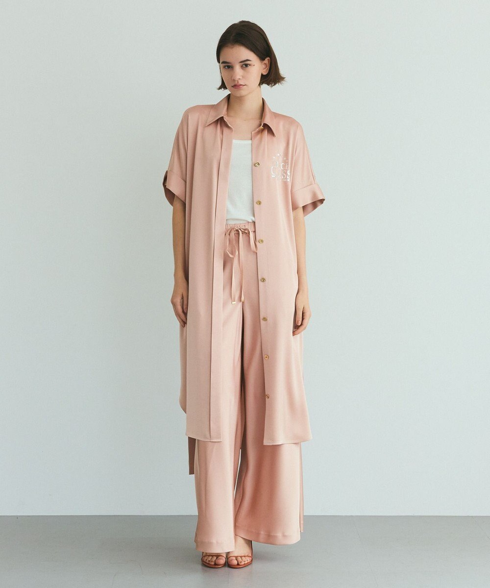 GRACE CONTINENTAL ダブルサテンシャツドレス 