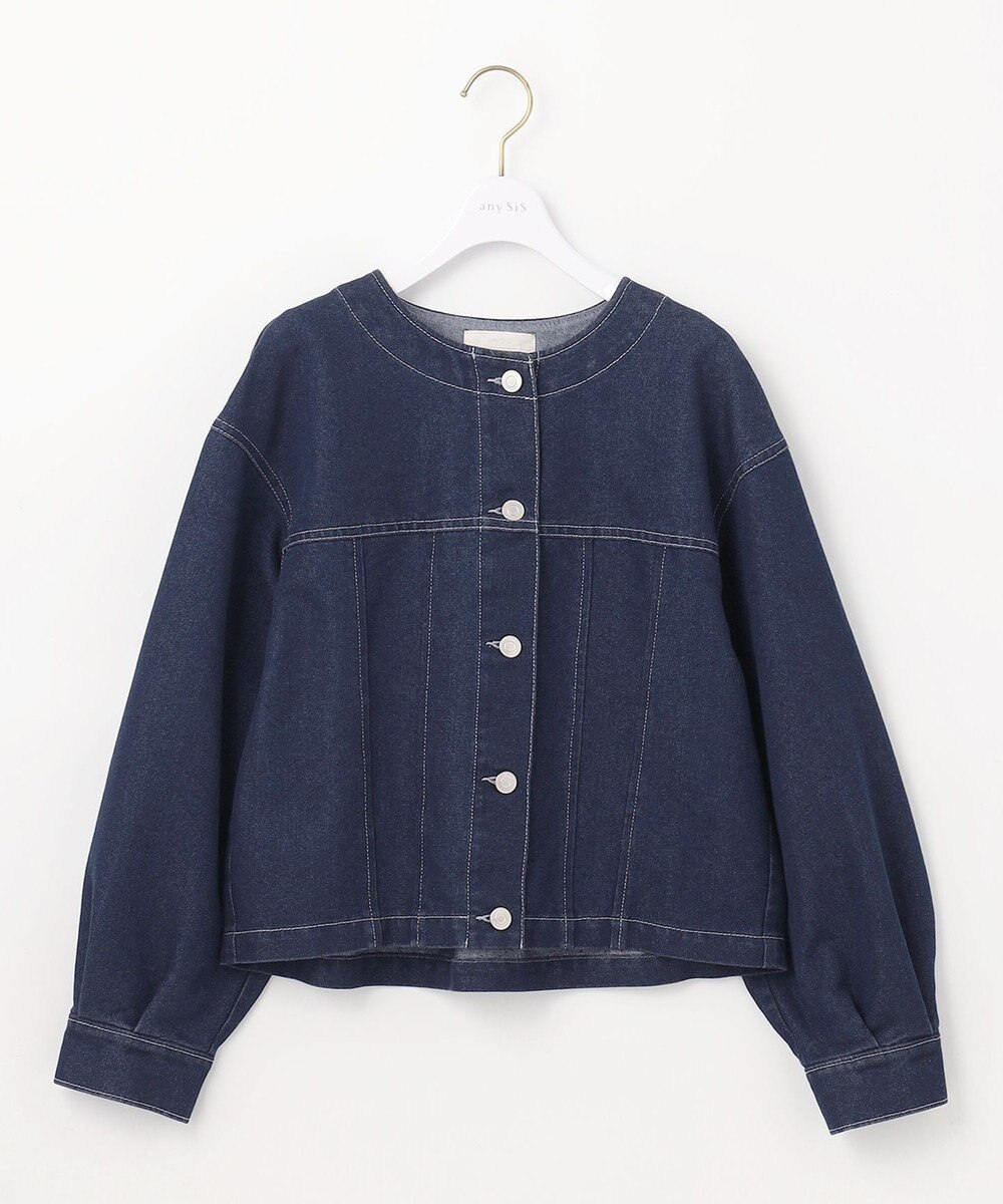 ANY SIS 【洗える】ノーカラーショート Ｇジャン 