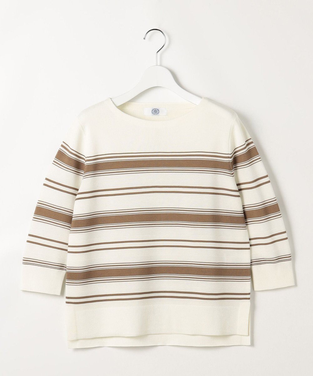 J.PRESS LADIES COTTON POLYESTER ボーダー ニット 