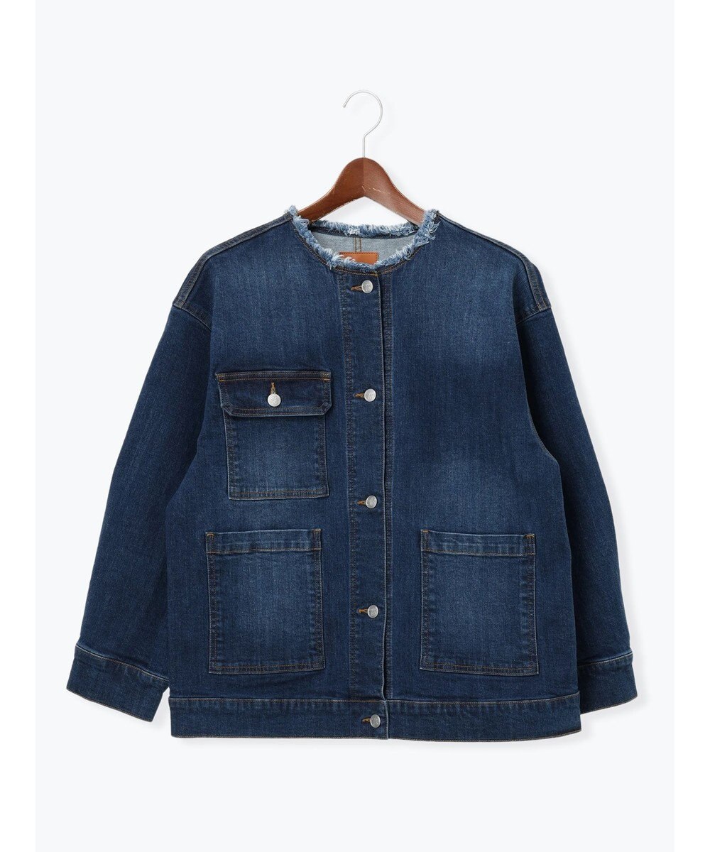 Te chichi ノーカラーデニムジャケット 