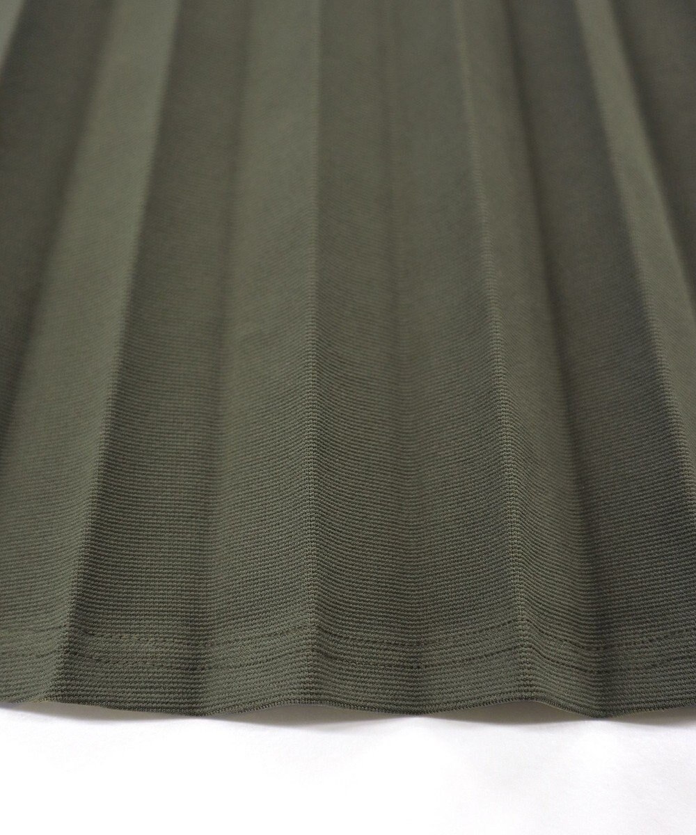 Tiaclasse 【ウエストゴム・洗える】カットソーアコーディオンプリーツスカート 