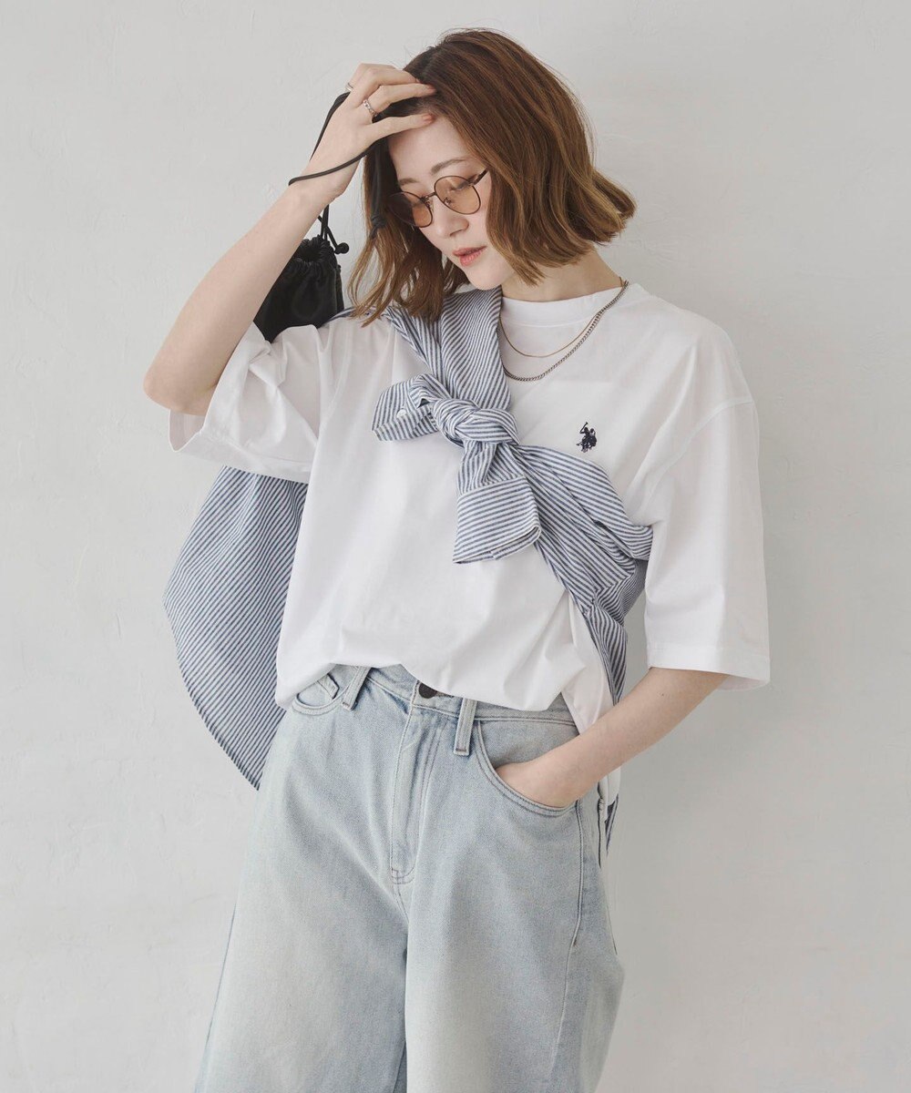 WEGO 【ユニセックス着用ITEM/MLサイズ展開】U.S. POLO ASSN.別注 接触冷感T（SS） 