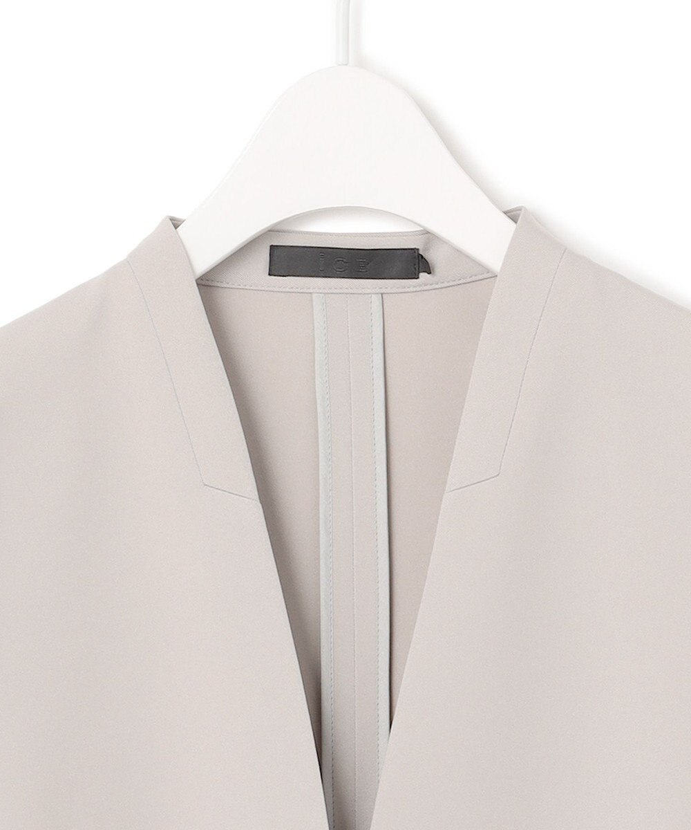 ICB 【防シワ・速乾・洗える】Fied ノーカラージャケット 