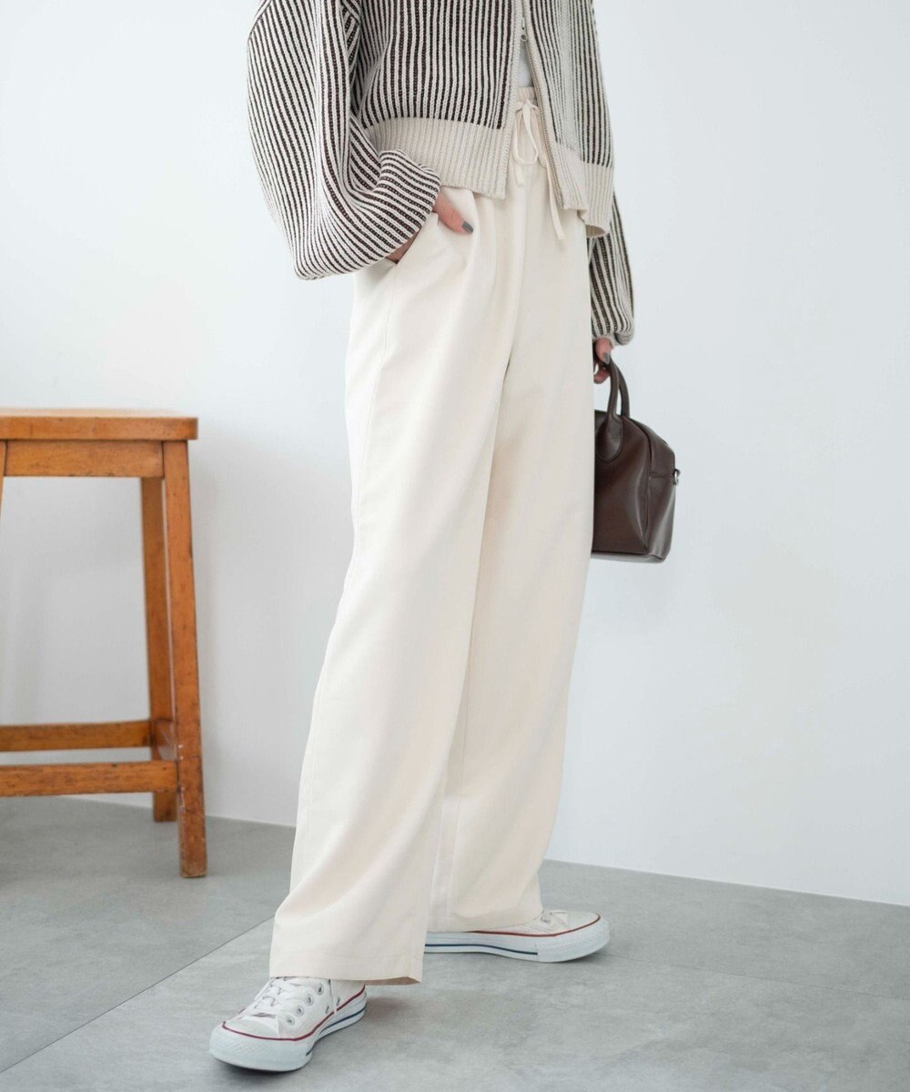 WEGO 【ウエストゴム/手洗い可】カラーイージーパンツ 