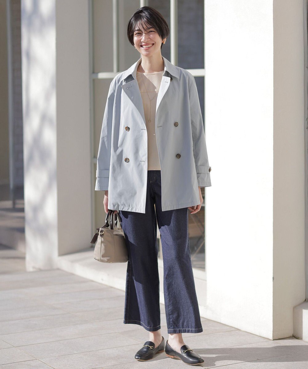 J.PRESS LADIES Jカミーチェストライプ クルーネック カットソー 