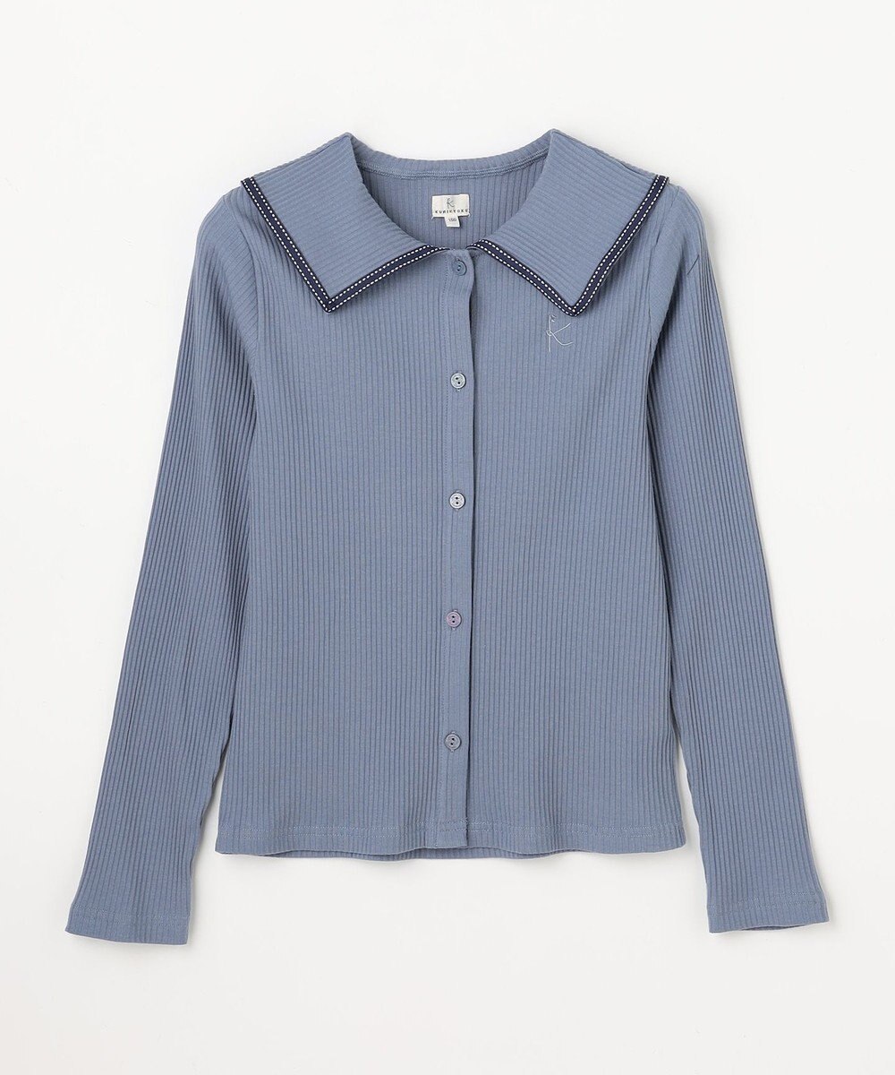 組曲 KIDS 【150-160㎝】セーラーカラー リブトップス 