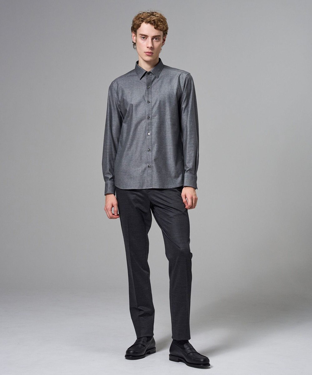 JOSEPH HOMME 新素材【ストレッチ】コンフォートクリアジャージー　長袖レギュラーカラーシャツ 