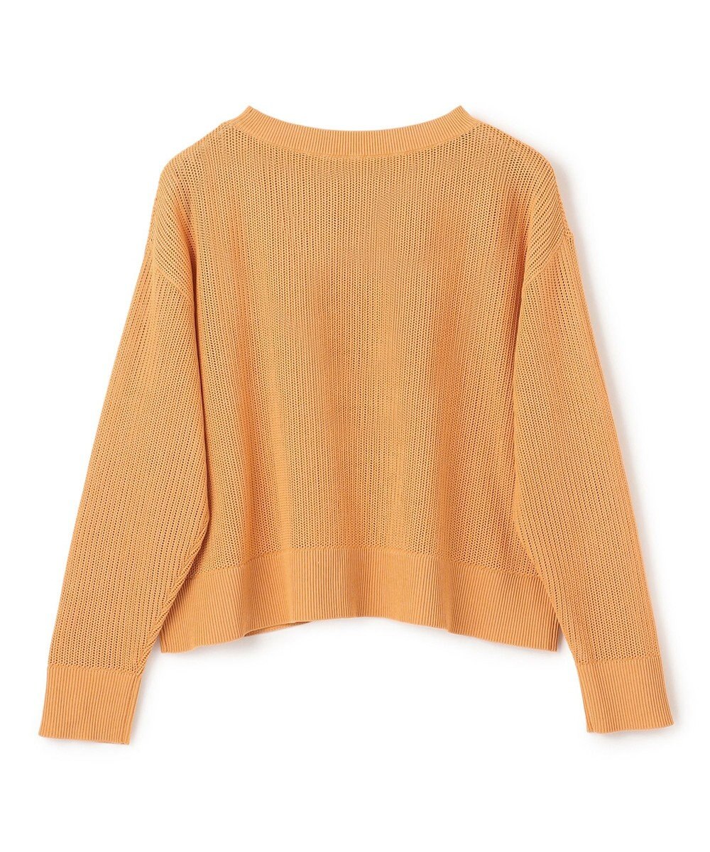 UNFILO L メッシュ クロップドニット 