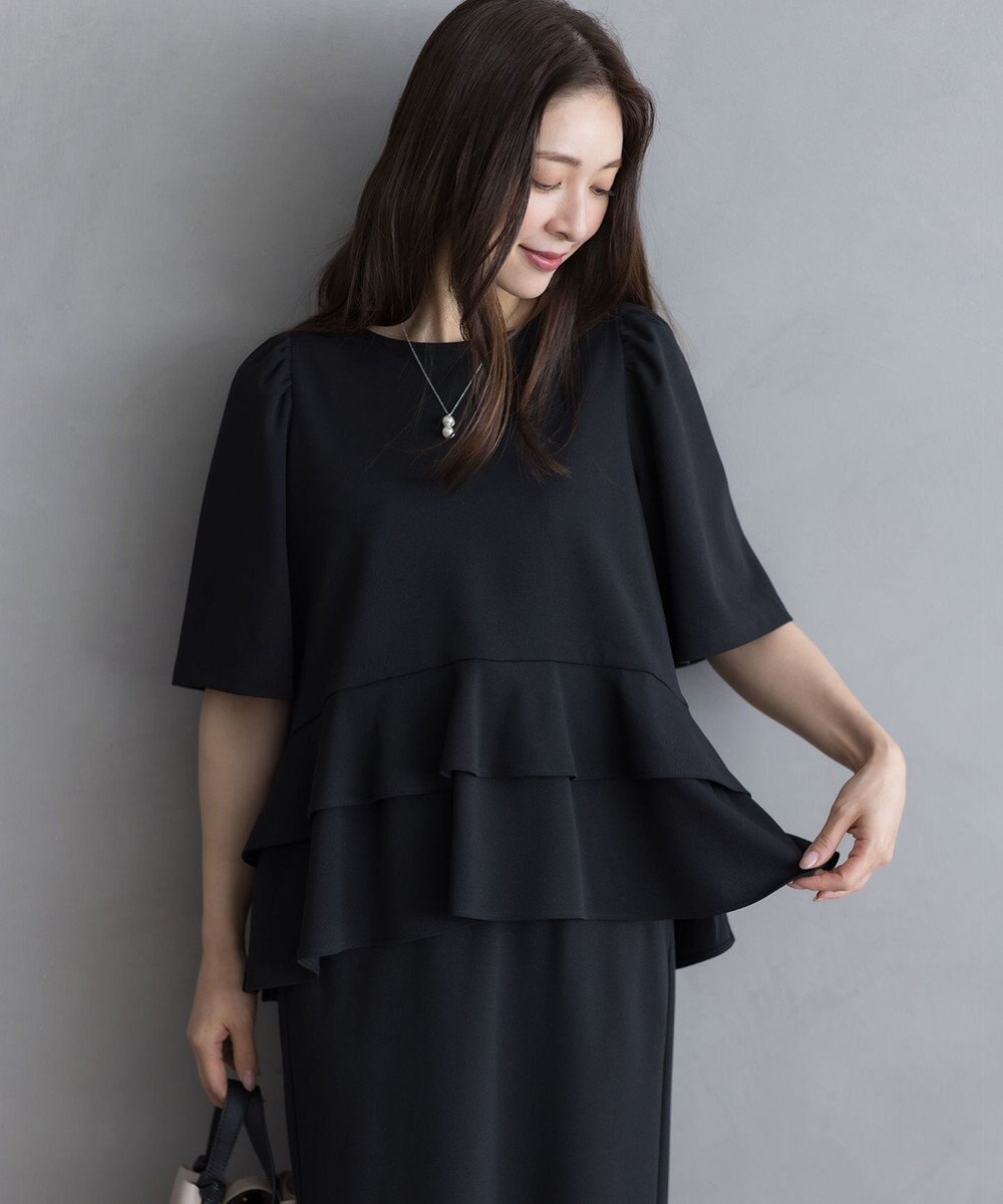 組曲 S ご好評につき追加生産【WEB限定】ジョーゼットジャージーティアード ブラウス 