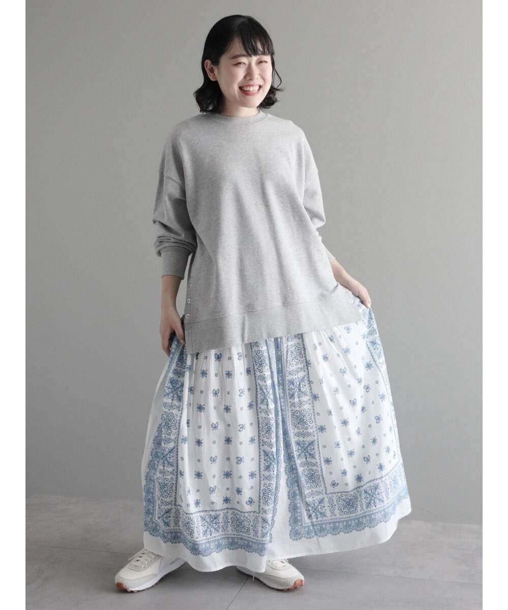 CRAFT STANDARD BOUTIQUE パネル柄マキシギャザースカート 