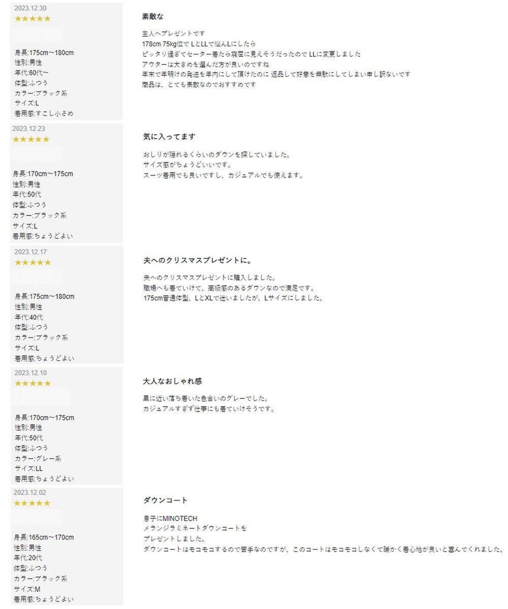 GOTAIRIKU 2年連続売上NO1【仕事で着られる】MINOTECH/ミノテック ドレス ダウンコート 