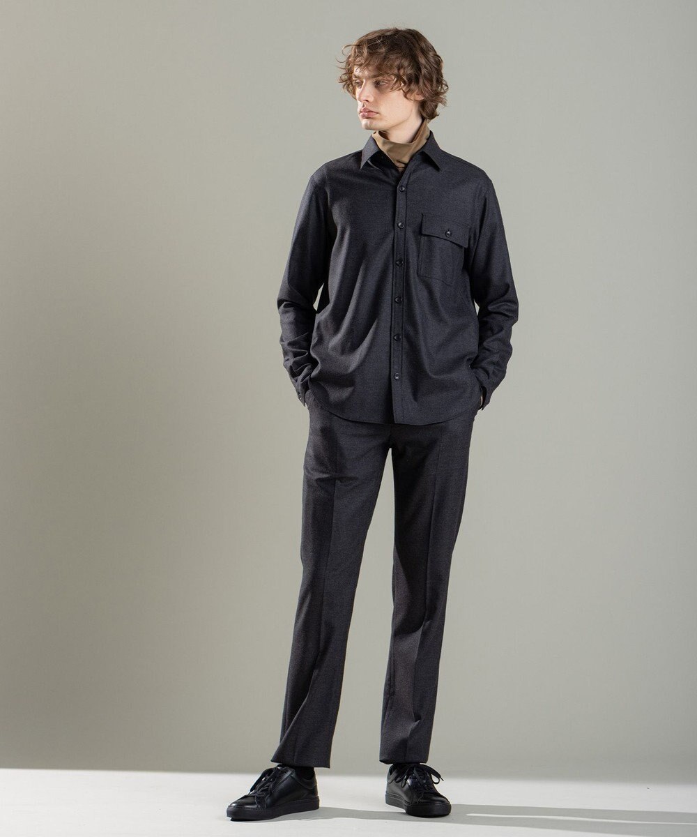 JOSEPH HOMME LIGHT COMFORT WOOL SHIRT 