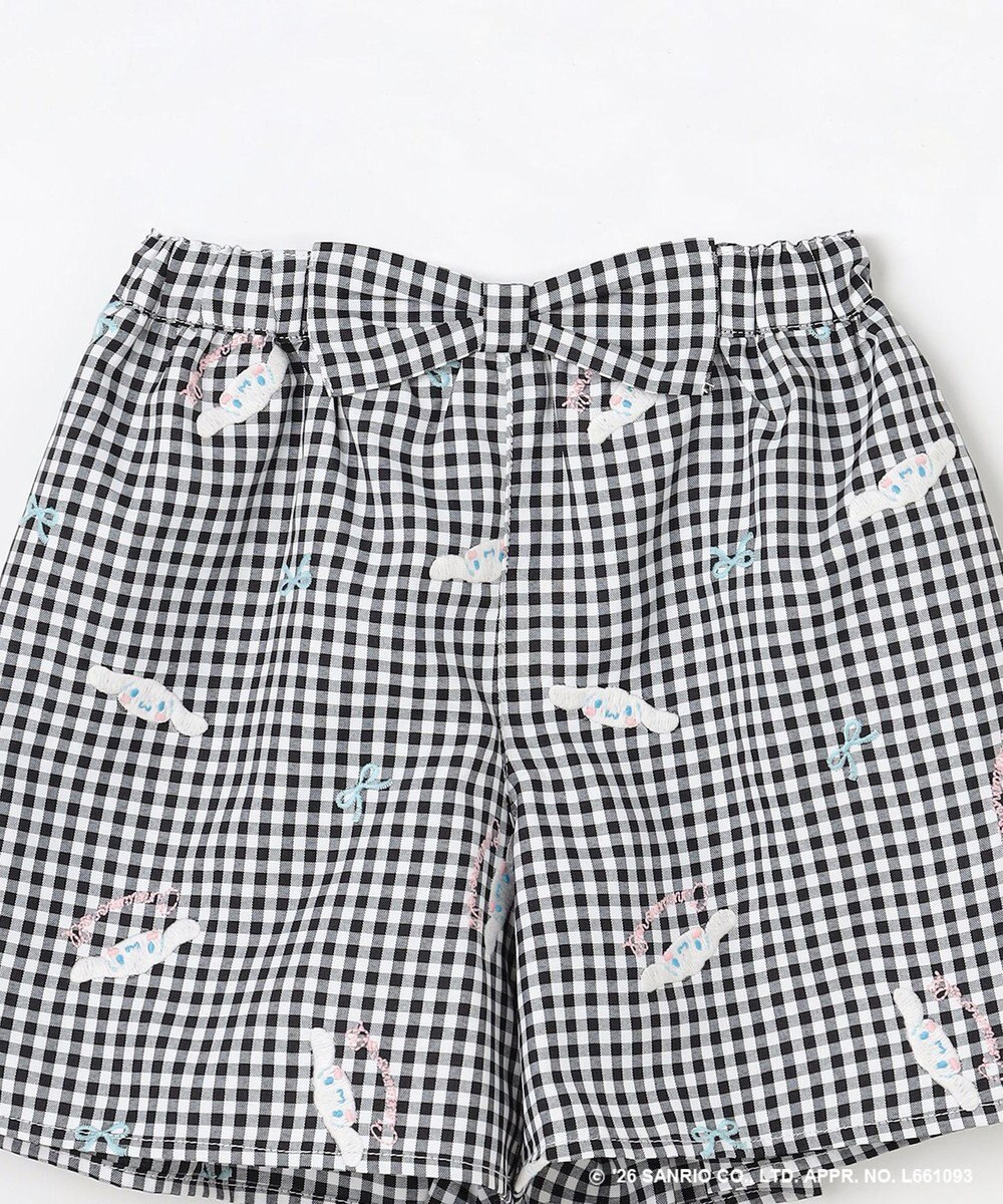 ANY KIDS 【シナモロール×ANY KIDS】刺繍 ギンガムキュロット 