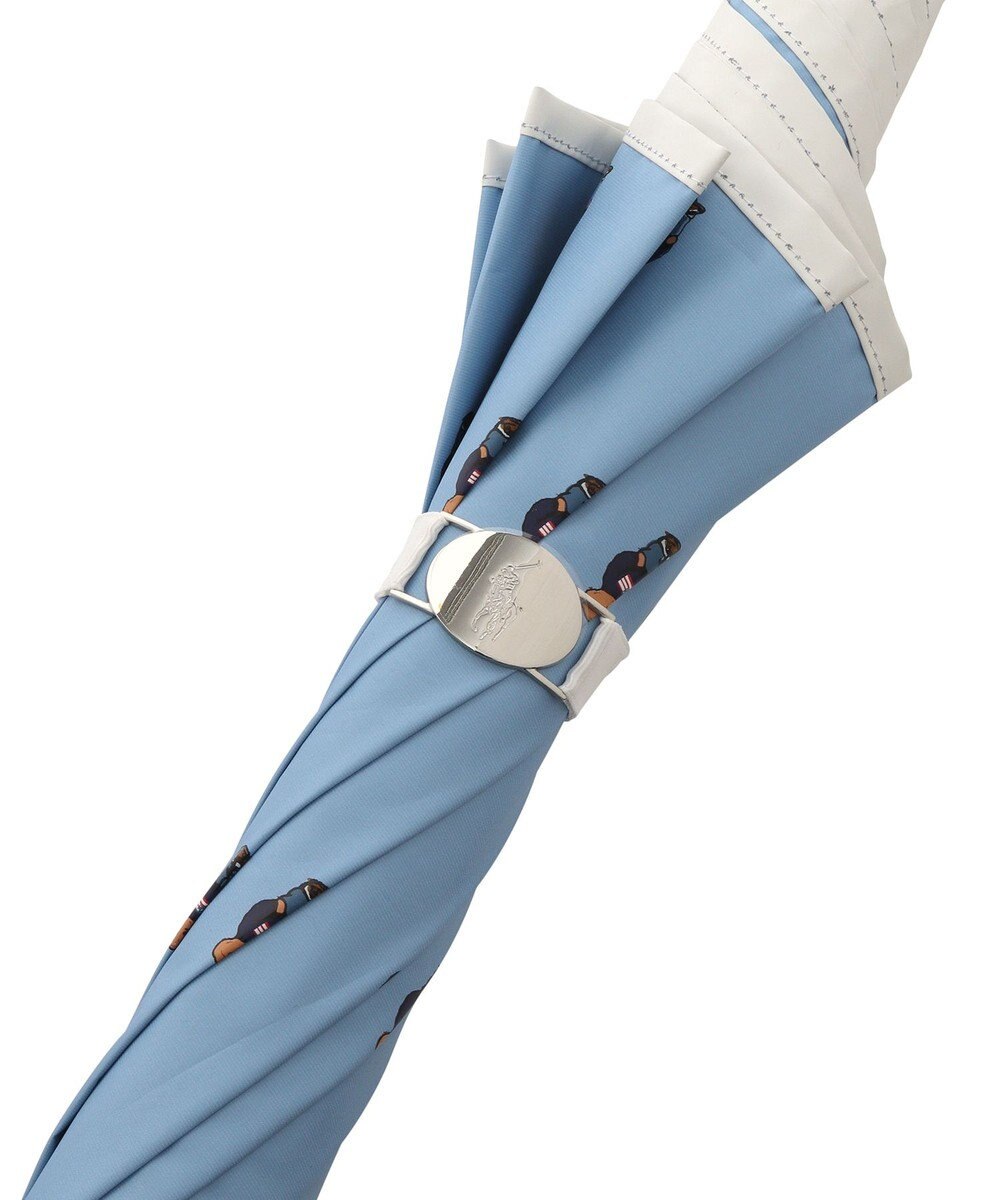 MOONBAT POLO RALPH LAUREN 晴雨兼用 長傘 ポロベアプリント 裏カラー 日傘 一級遮光 遮熱 UV 