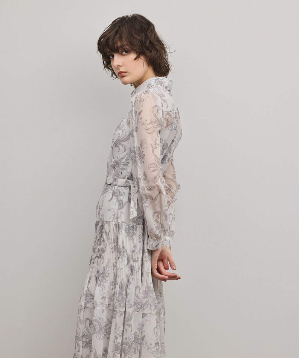 GRACE CONTINENTAL 【オンラインストア・梅田阪急店限定】フラワープリントプリーツワンピース 