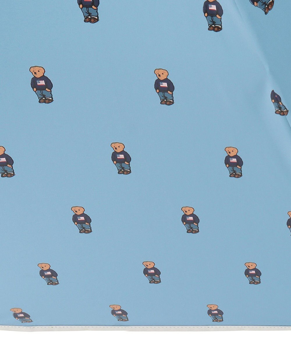 MOONBAT POLO RALPH LAUREN 晴雨兼用 長傘 ポロベアプリント 裏カラー 日傘 一級遮光 遮熱 UV 