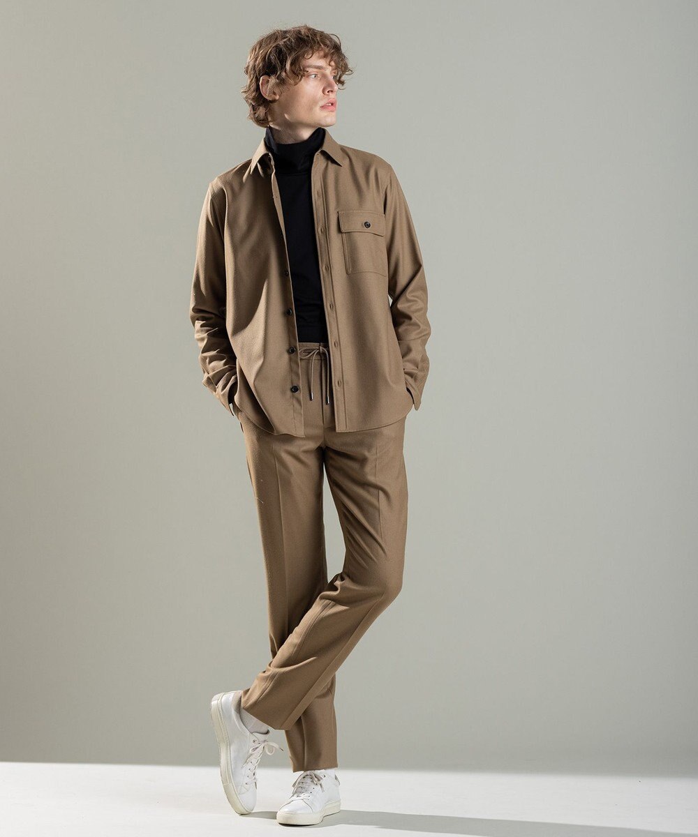 JOSEPH HOMME LIGHT COMFORT WOOL SHIRT 