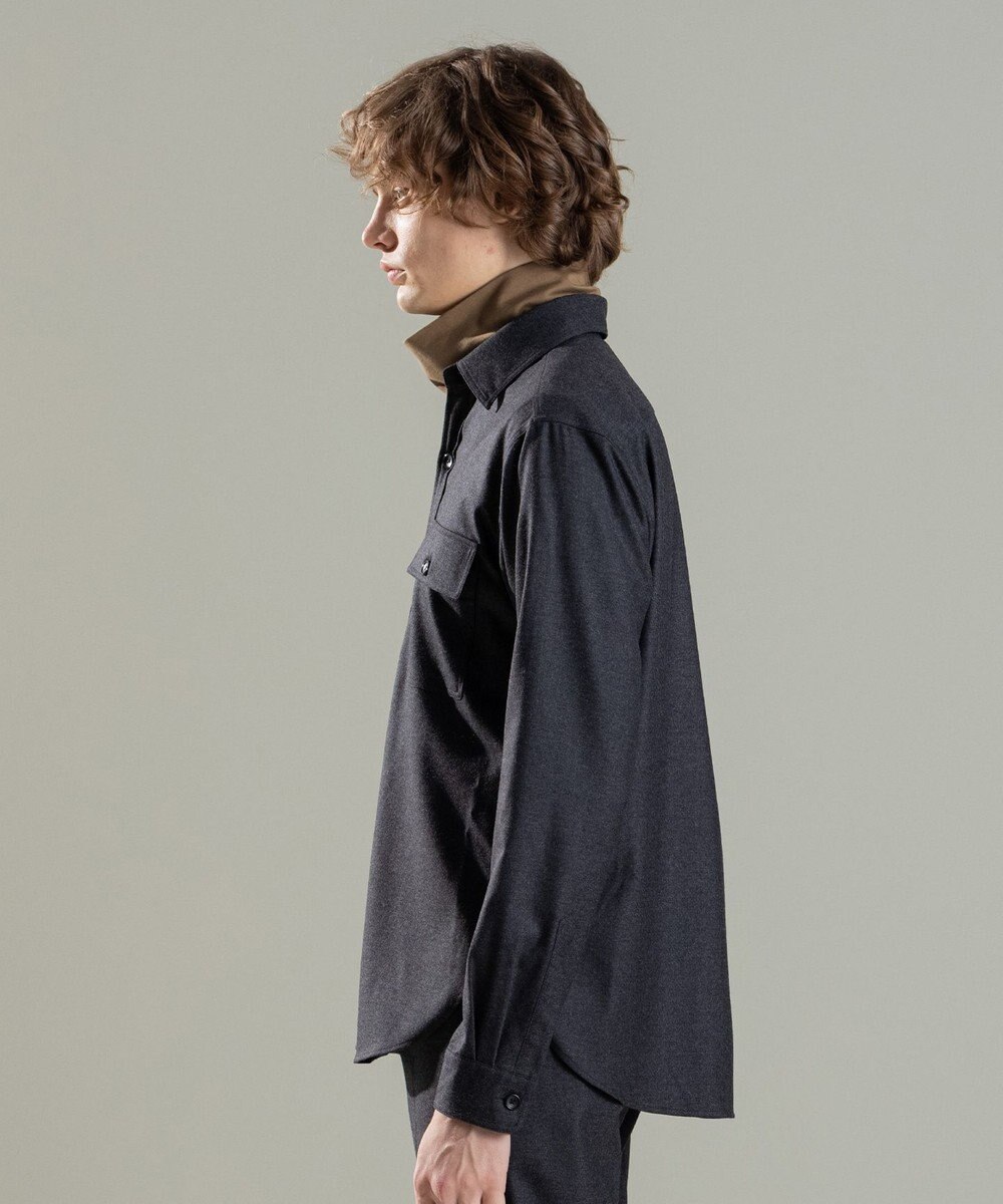 JOSEPH HOMME LIGHT COMFORT WOOL SHIRT 