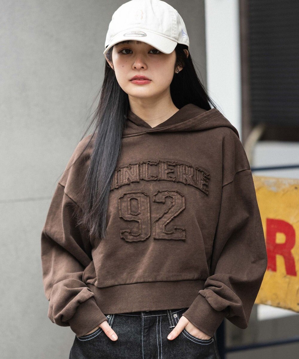 WEGO グラフィックショートプルパーカー 