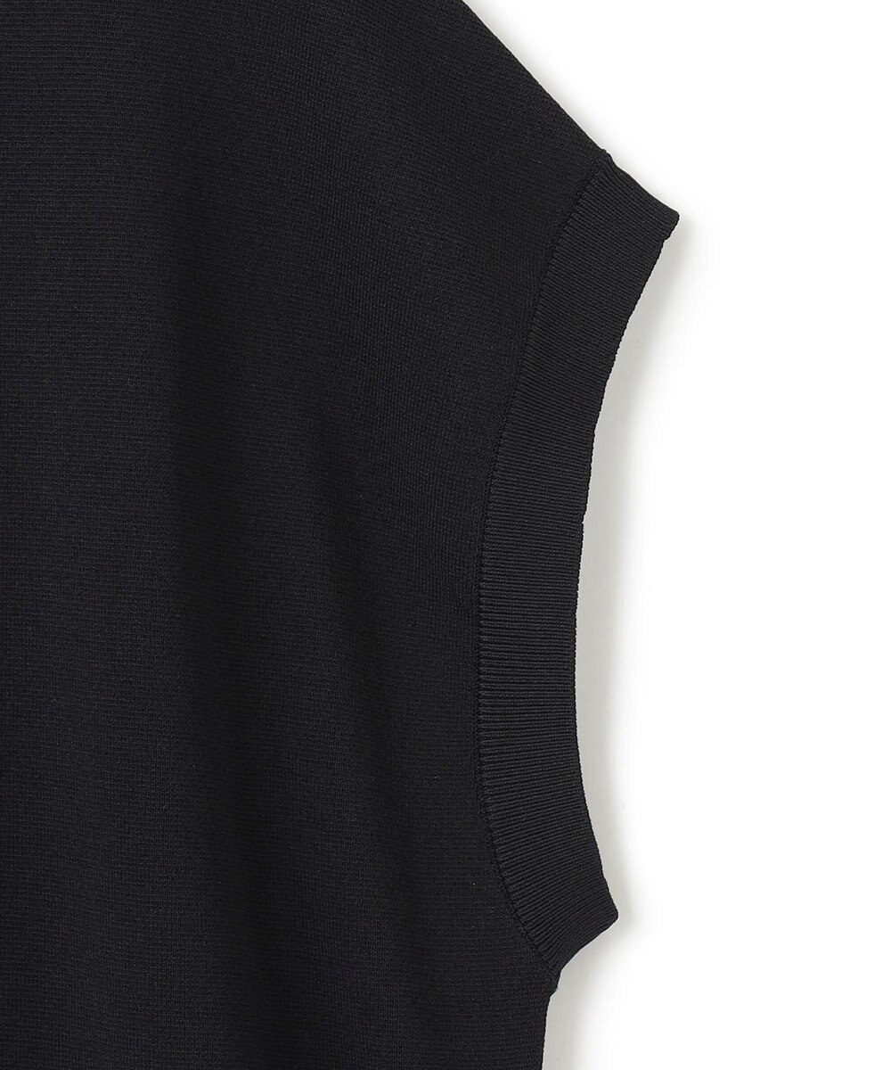 UNFILO L スゴ機能美ニット スリーブレスブルゾン 