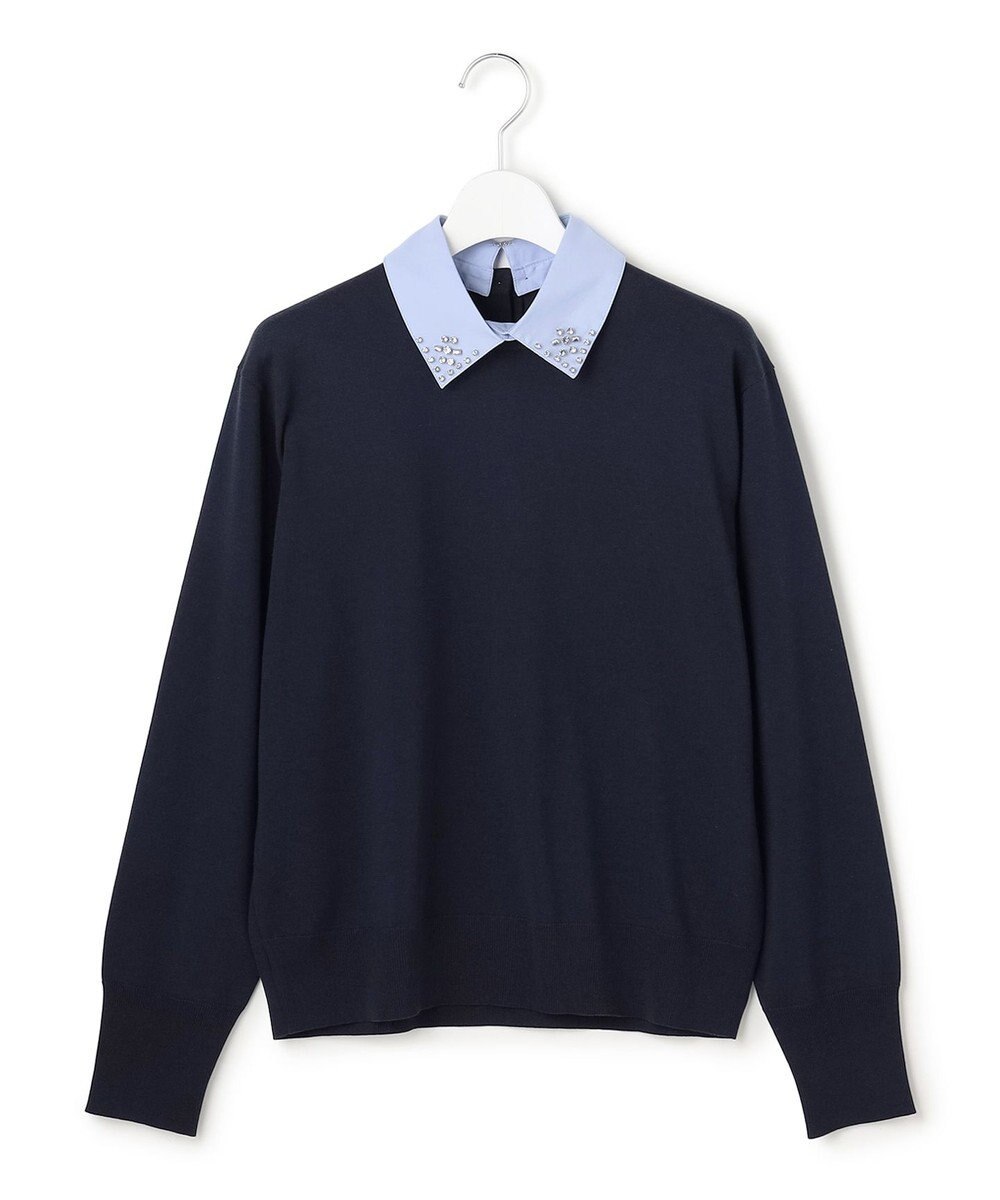 23区 【先行予約/WEB&一部店舗限定】ビジューデザイン 2WAY ニット 