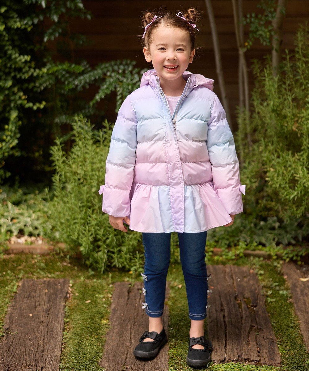 ANY KIDS 【洗濯機OK】中綿リボンコート 