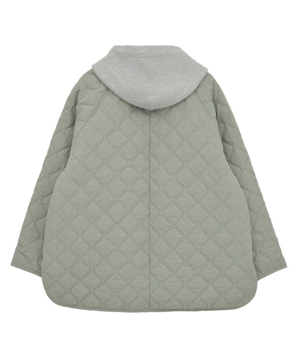 Green Parks ２ＷＡＹニットフードキルティングブルゾン 