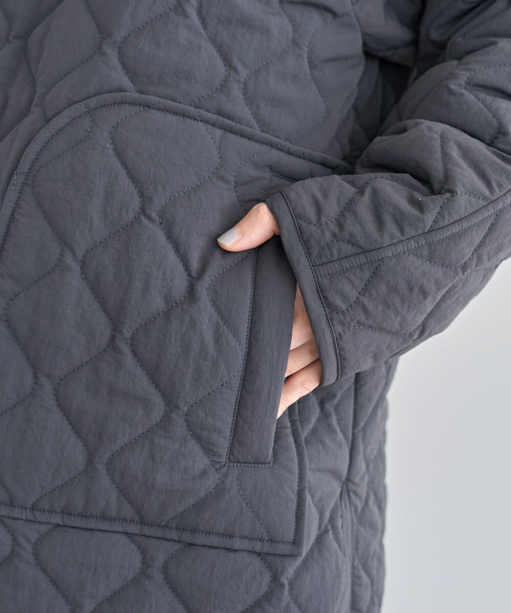 Green Parks ２ＷＡＹニットフードキルティングブルゾン 