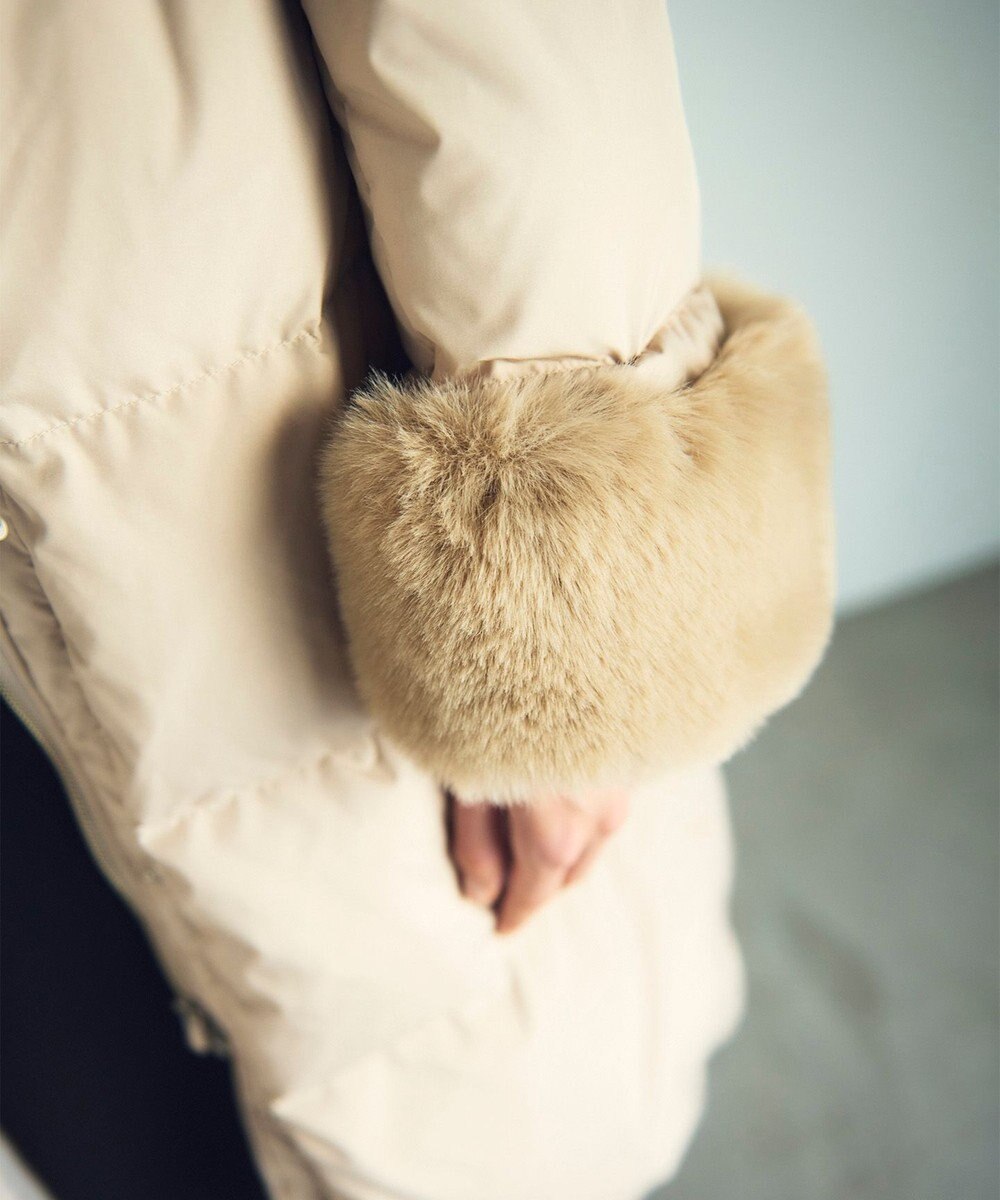 GRACE CONTINENTAL ファーパーツ付ロングダウン 