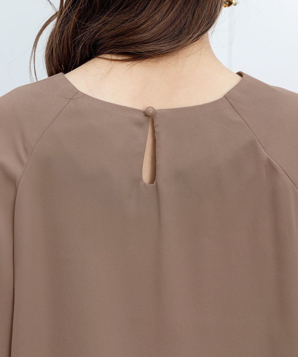 Tiaclasse 【洗える】ラグランパフスリーブブラウス 