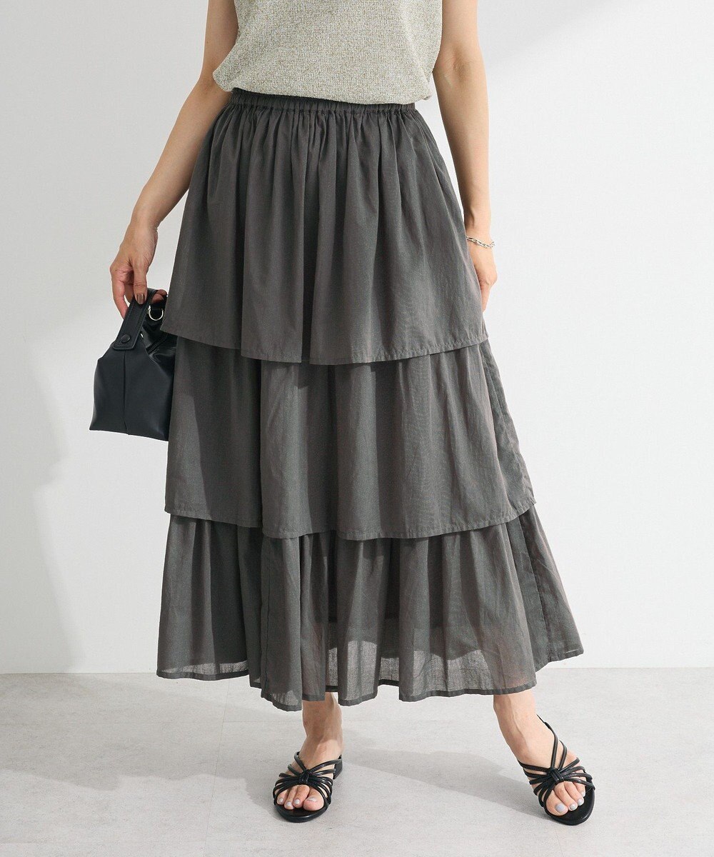 Green Parks Ｉ　ボイル段々ティアードスカート 