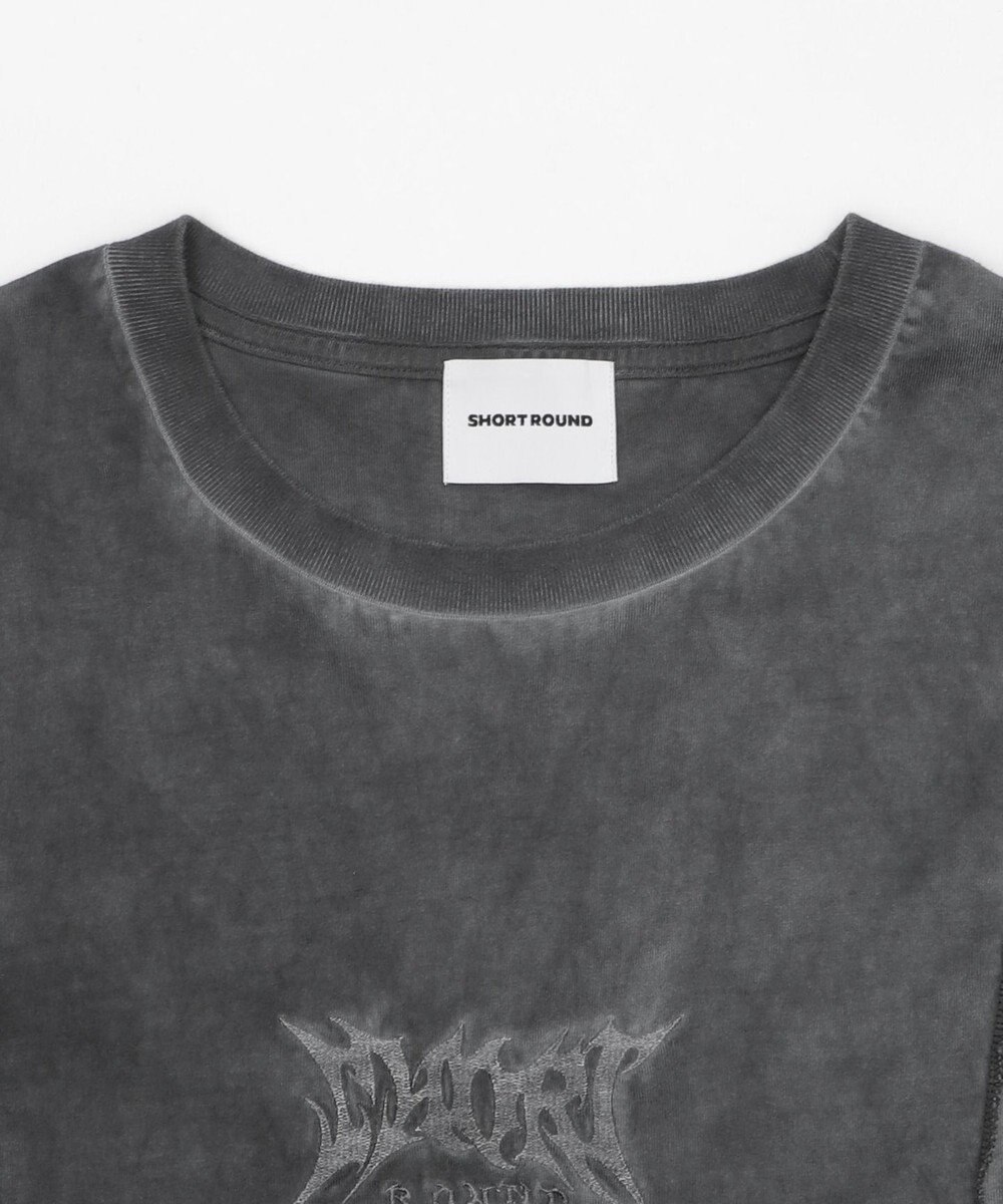 WEGO 【ユニセックス着用ITEM/MLサイズ展開】コールドダイスウィッチングロゴノースリーブ 